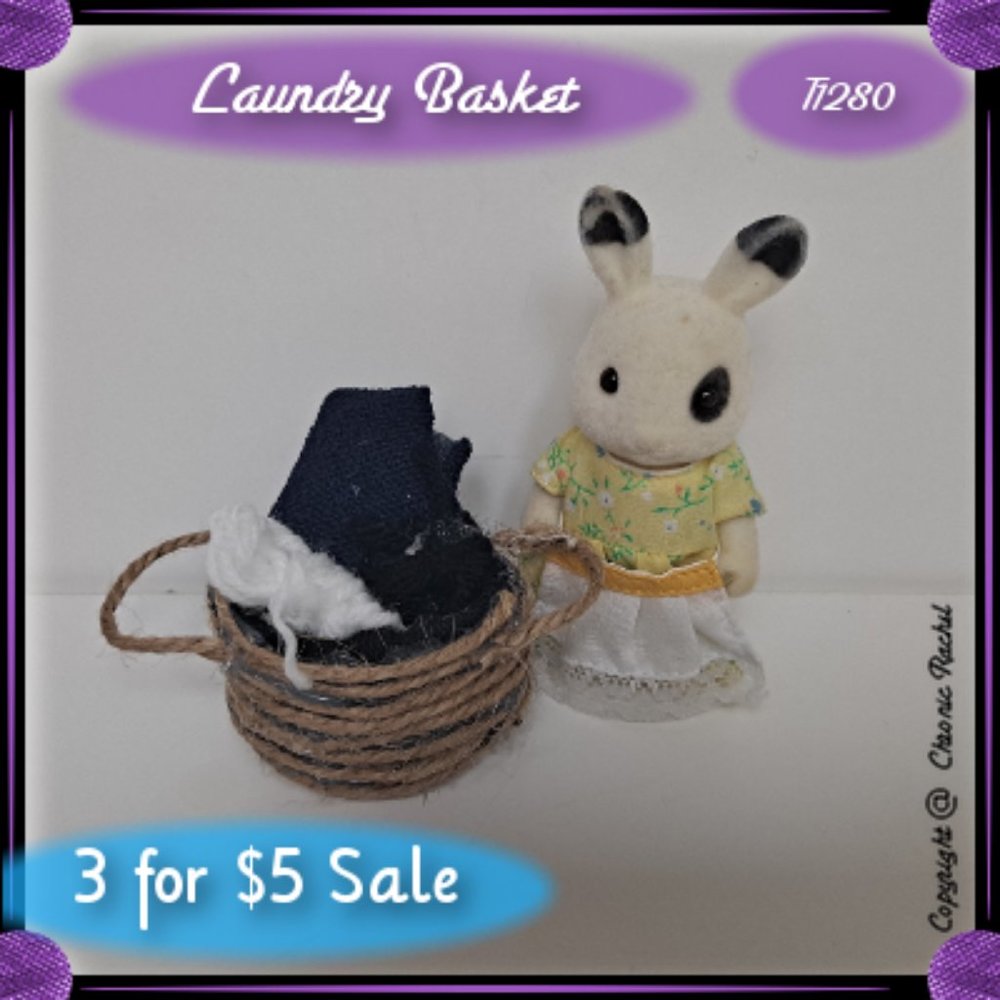 Fabric & Twine Laundry Basket